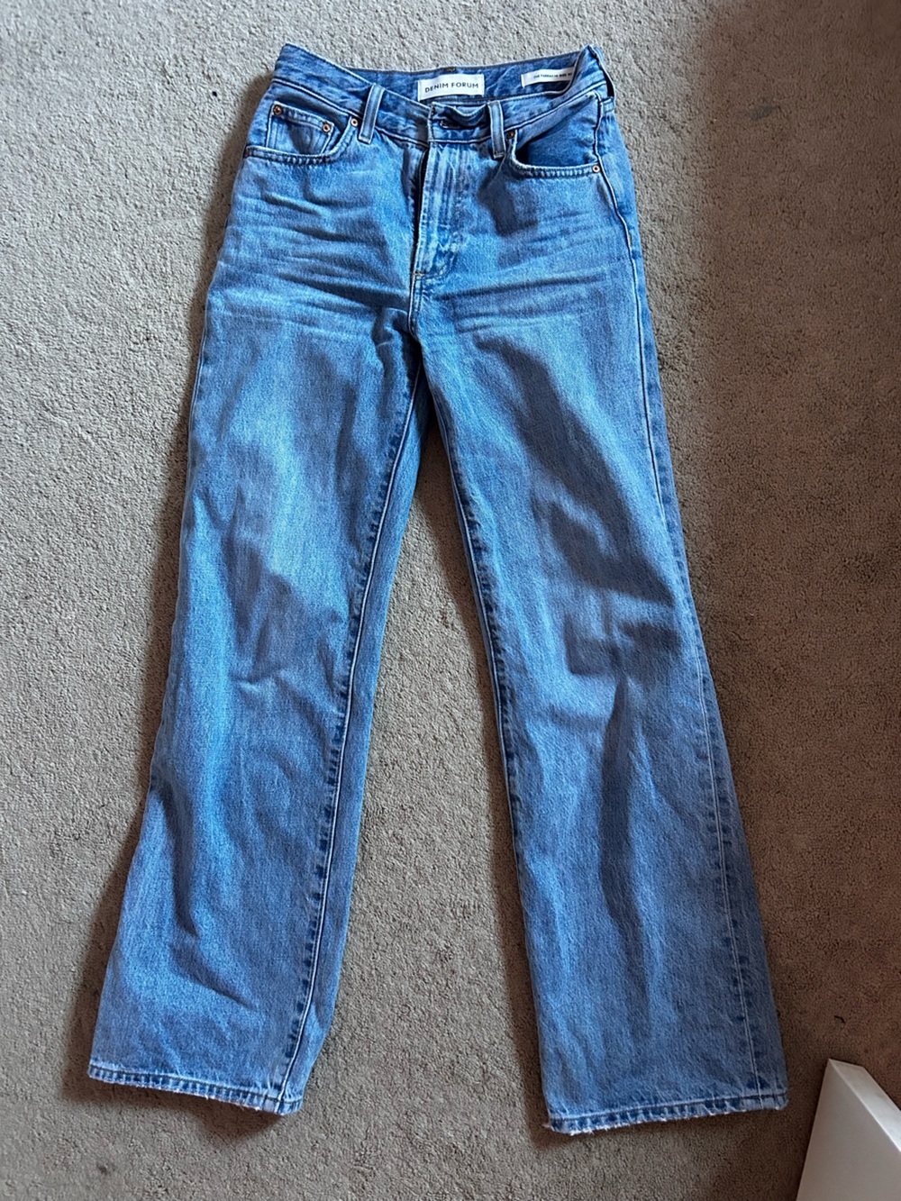 Denim Forum Farrah High-rise Wide Leg Jeans (Retail $128)